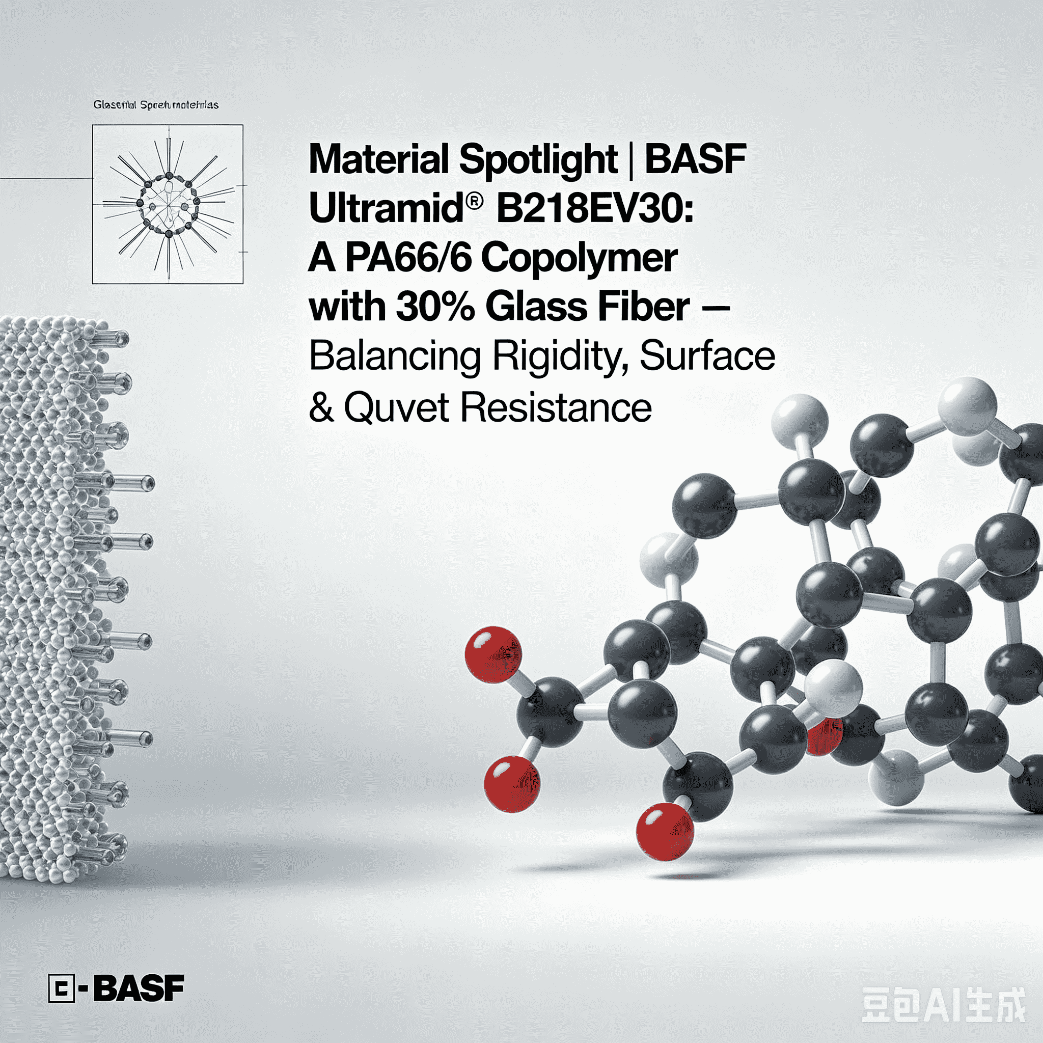 Material Spotlight | BASF Ultramid® B218EV30: 30% шыны талшығы бар PA66/6 сополимер – теңестіретін қаттылық, бет сапасы және ыстыққа төзімділік